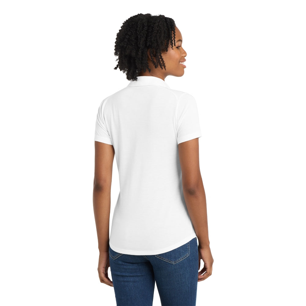 Sport-Tek® Women's PosiCharge® Tri-Blend Wicking Polo - White Triad Solid