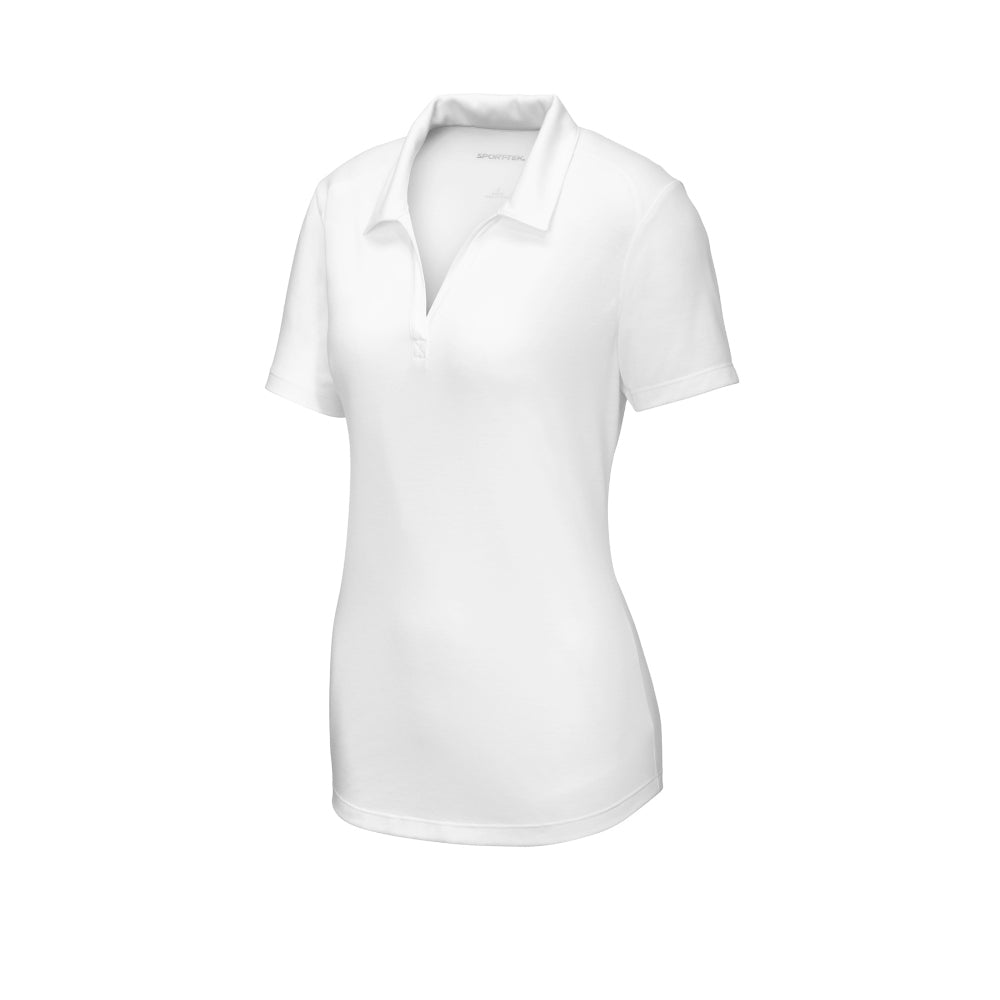 Sport-Tek® Women's PosiCharge® Tri-Blend Wicking Polo - White Triad Solid
