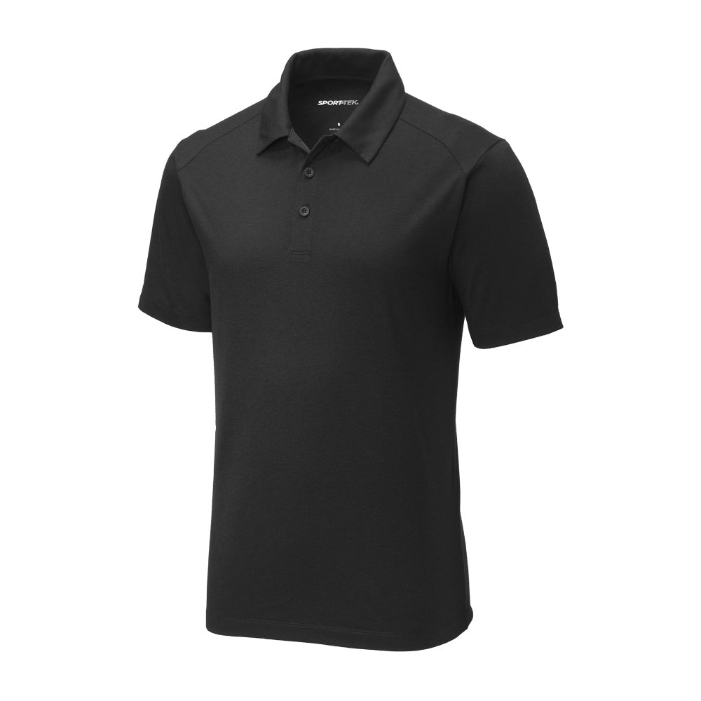 Sport-Tek® PosiCharge® Tri-Blend Wicking Polo - Black Triad Solid