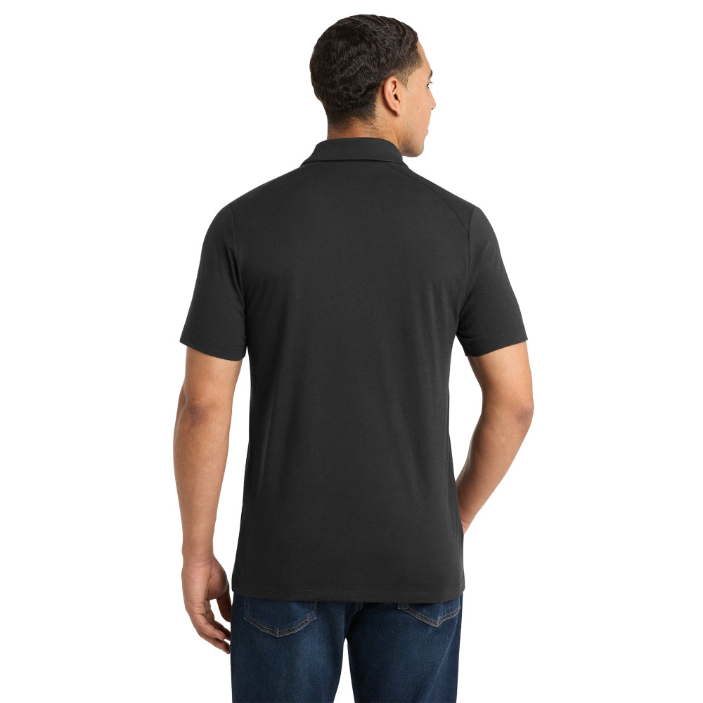 Sport-Tek® PosiCharge® Tri-Blend Wicking Polo - Black Triad Solid