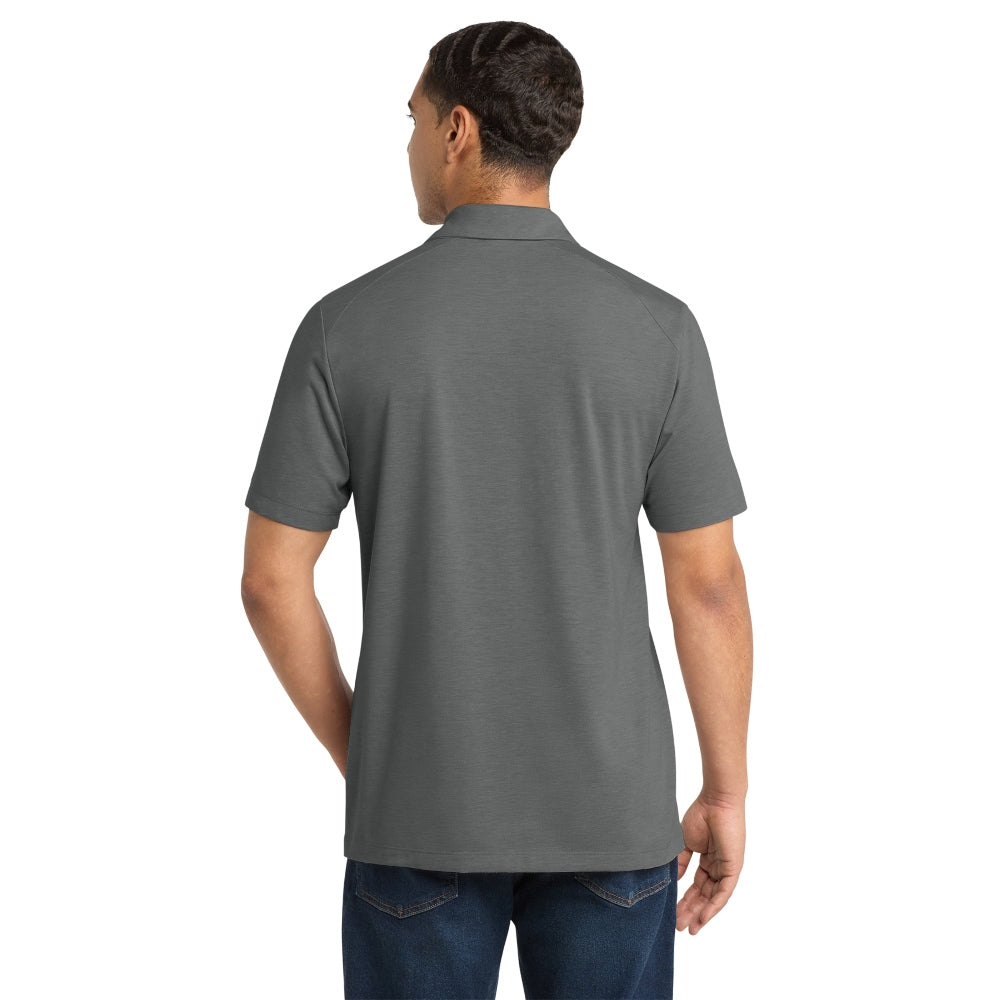 Sport-Tek® PosiCharge® Tri-Blend Wicking Polo - Dark Grey Heather
