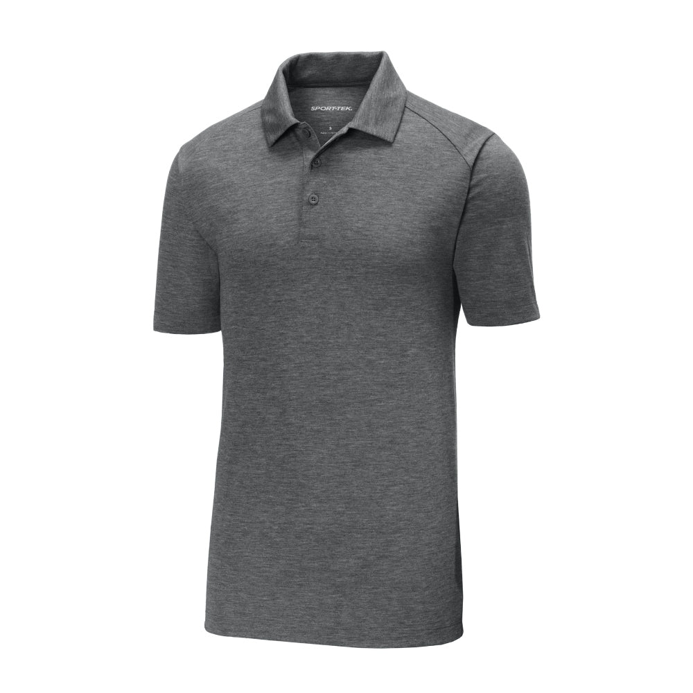 Sport-Tek® PosiCharge® Tri-Blend Wicking Polo - Dark Grey Heather