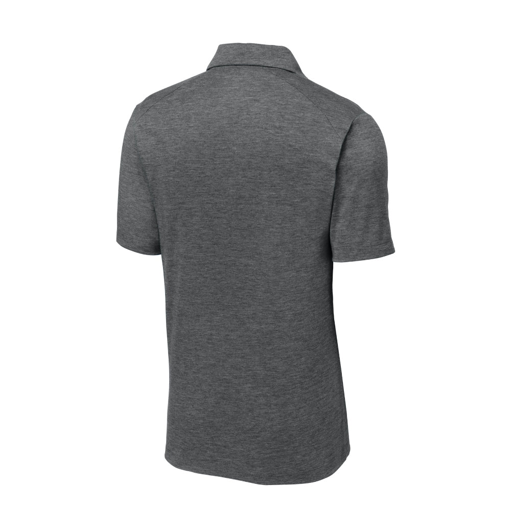 Sport-Tek® PosiCharge® Tri-Blend Wicking Polo - Dark Grey Heather