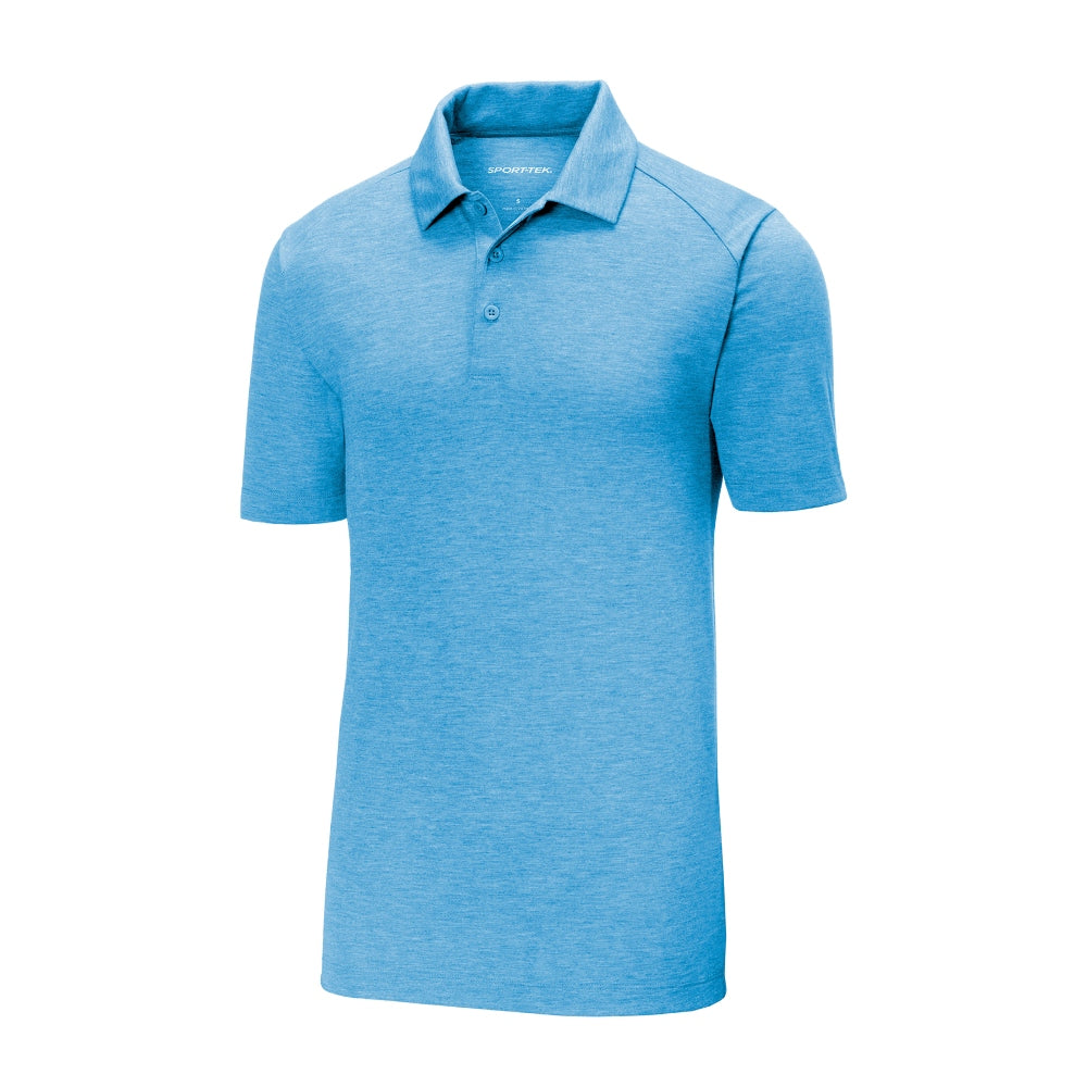 Sport-Tek® PosiCharge® Tri-Blend Wicking Polo - Pond Blue Heather