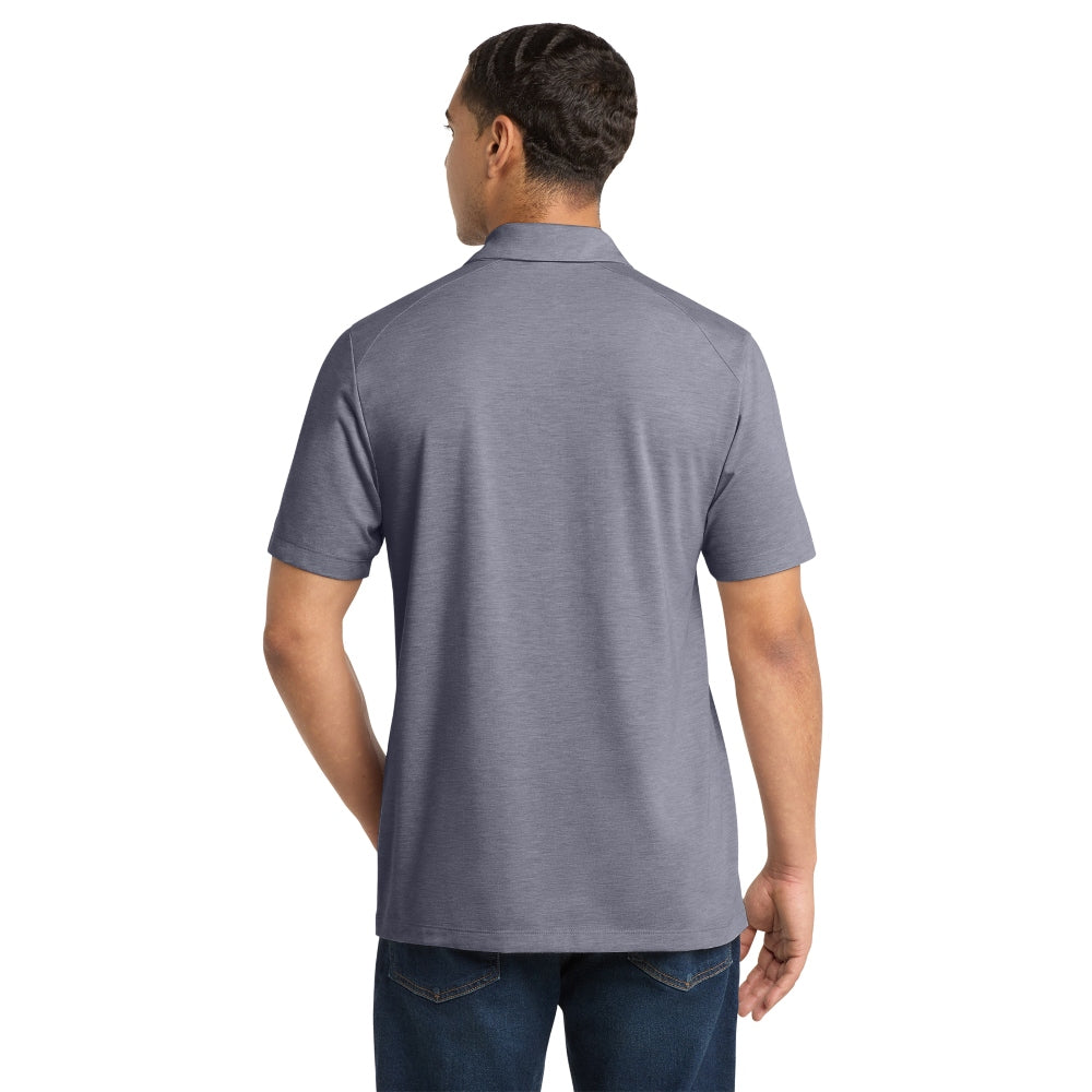 Sport-Tek® PosiCharge® Tri-Blend Wicking Polo - True Navy Heather