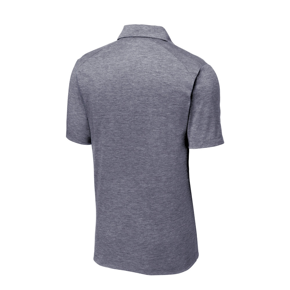 Sport-Tek® PosiCharge® Tri-Blend Wicking Polo - True Navy Heather