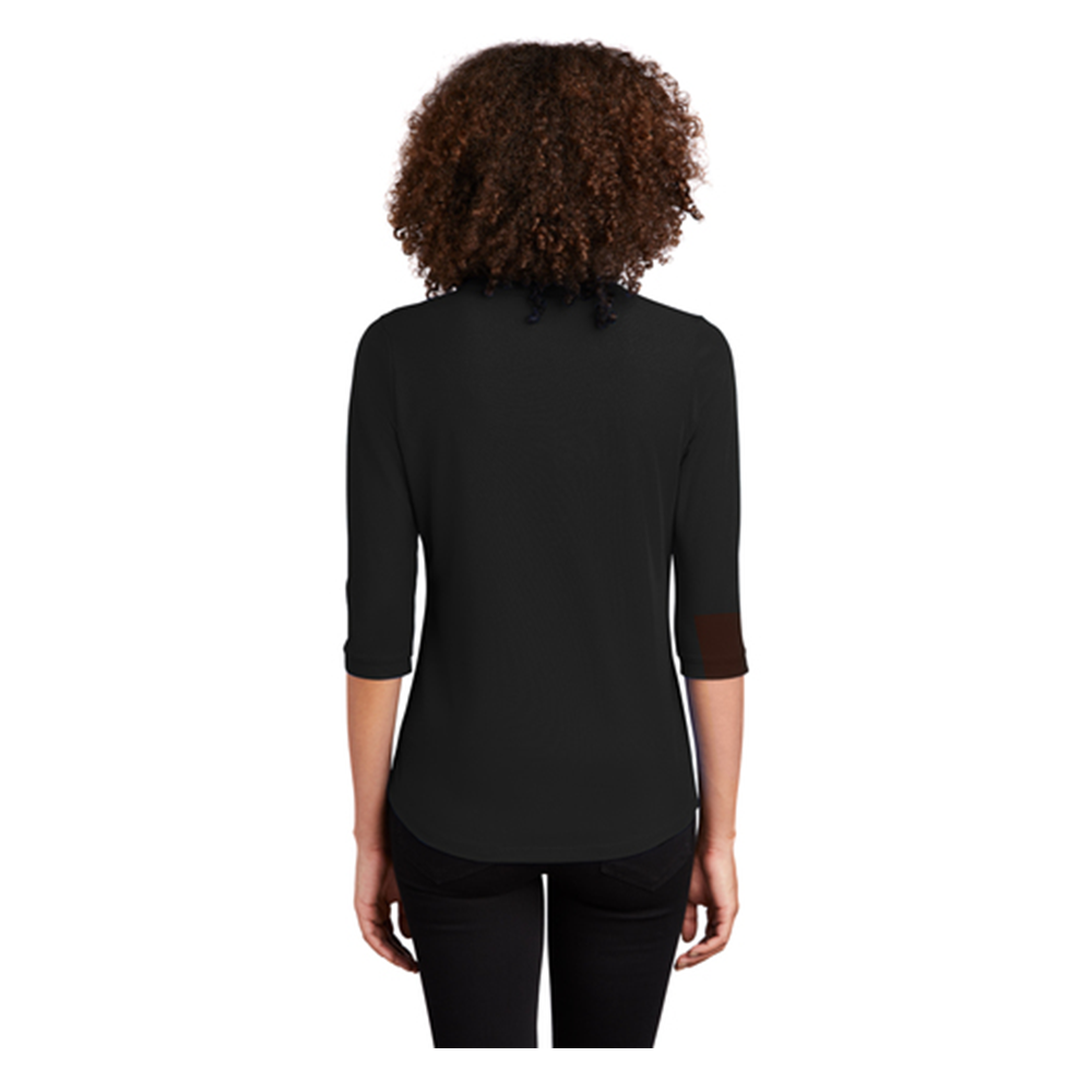 OGIO ® Ladies Jewel Henley - Blacktop