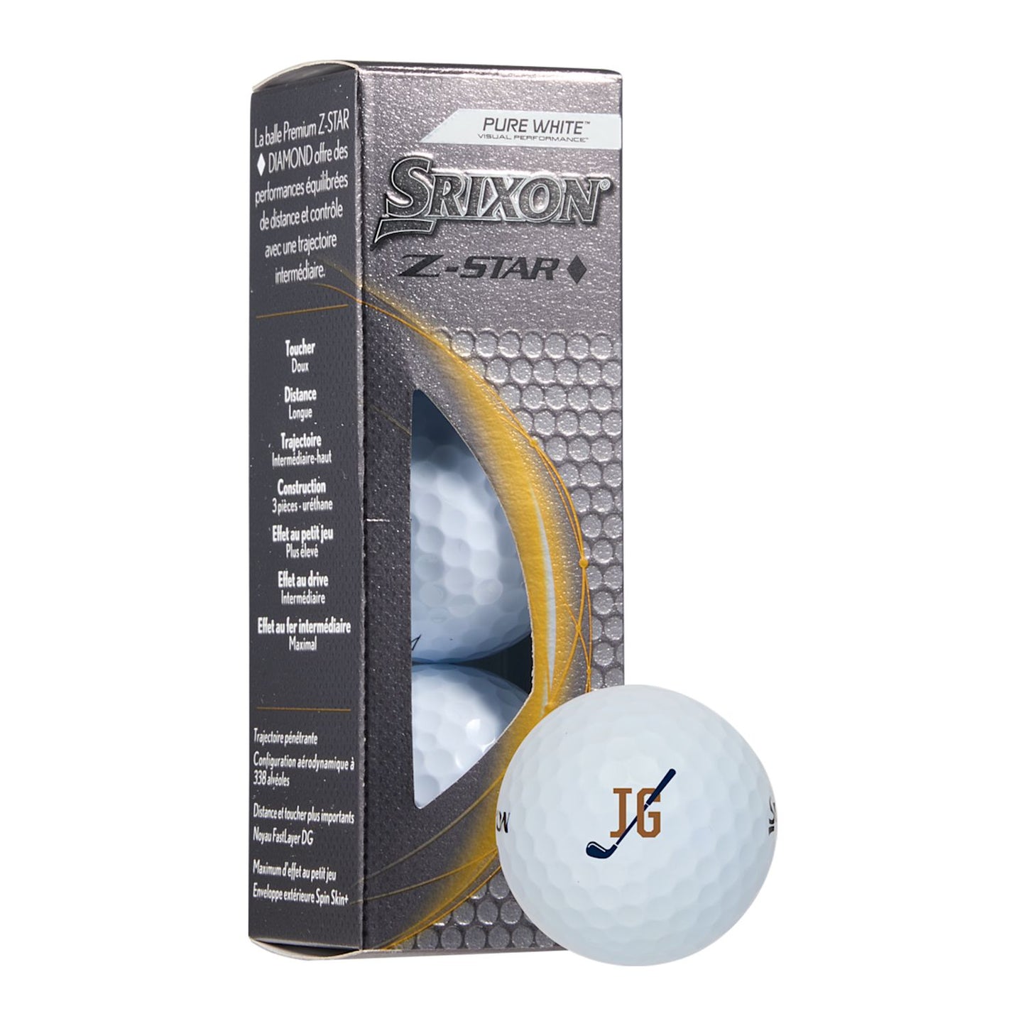 Srixon Z-STAR DIAMOND Golf Balls - 3 Pack - White