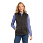 Port Authority ® Women's Sweater Fleece Vest - Black Heather
