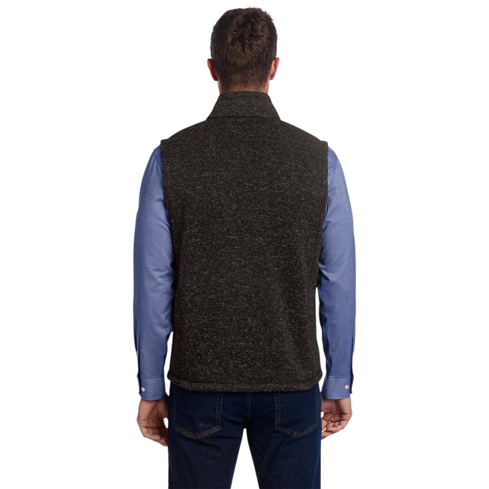 Port Authority ® Sweater Fleece Vest - Black Heather