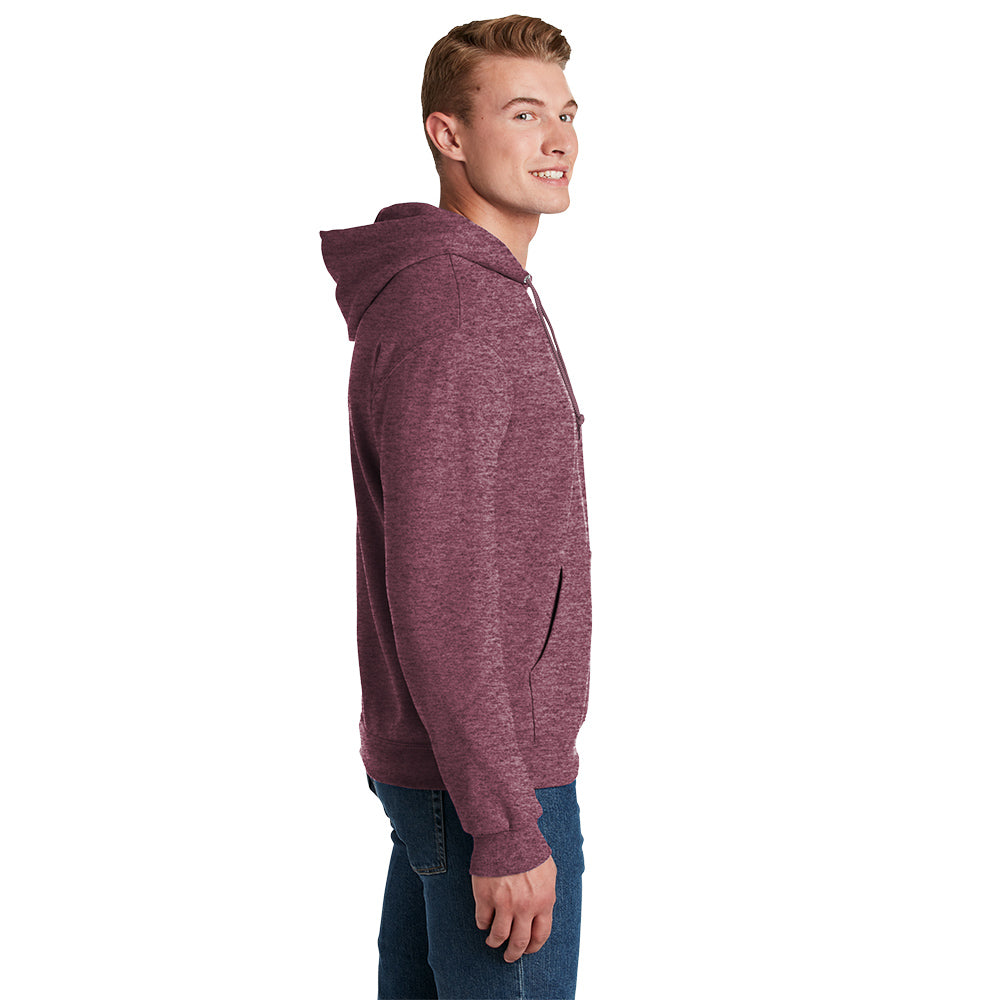 Jerzees® - NuBlend® Pullover Hooded Sweatshirt - Vintage Heather Maroon