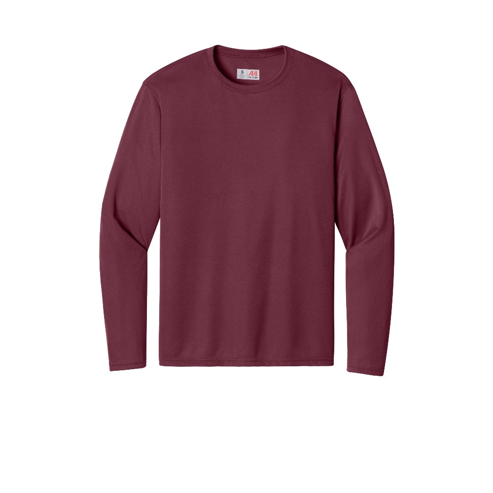 A4 Cooling Performance Long Sleeve Tee - Cardinal
