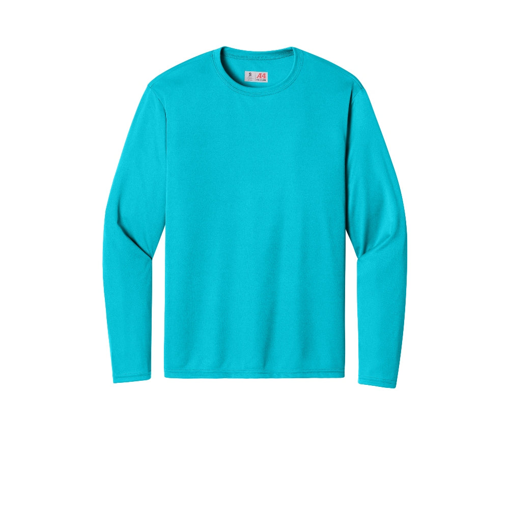 A4 Cooling Performance Long Sleeve Tee - Electric Blue