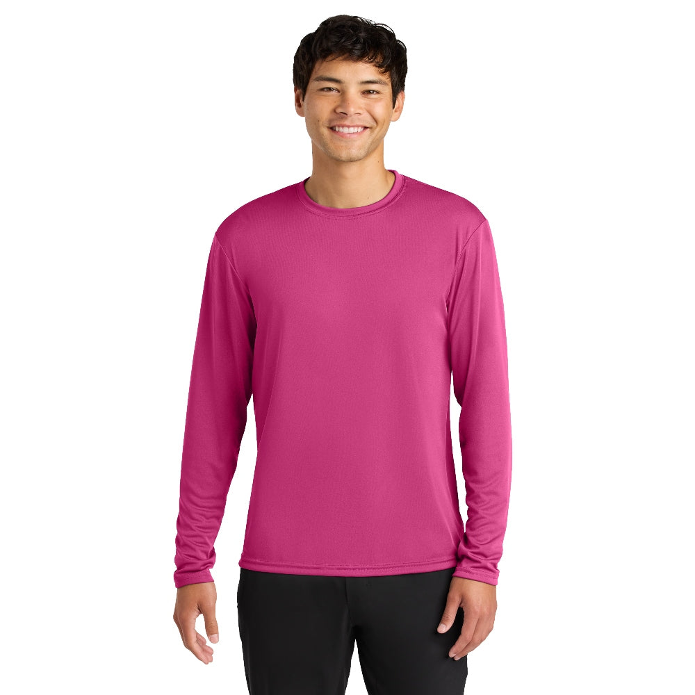 A4 Cooling Performance Long Sleeve Tee - Fuchsia