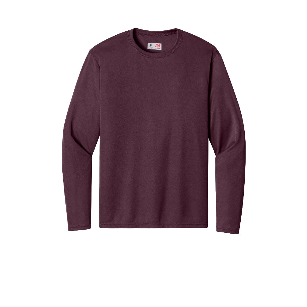 A4 Cooling Performance Long Sleeve Tee - Maroon