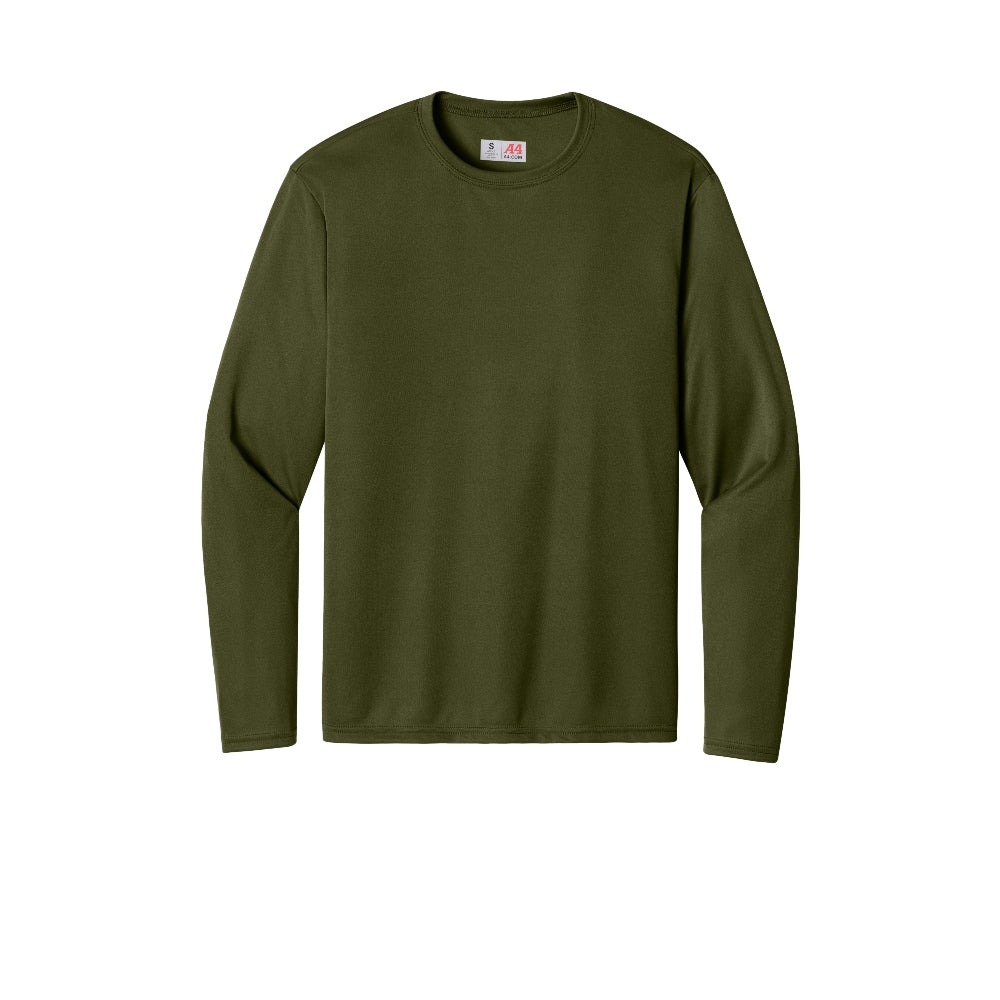A4 Cooling Performance Long Sleeve Tee - Military Green