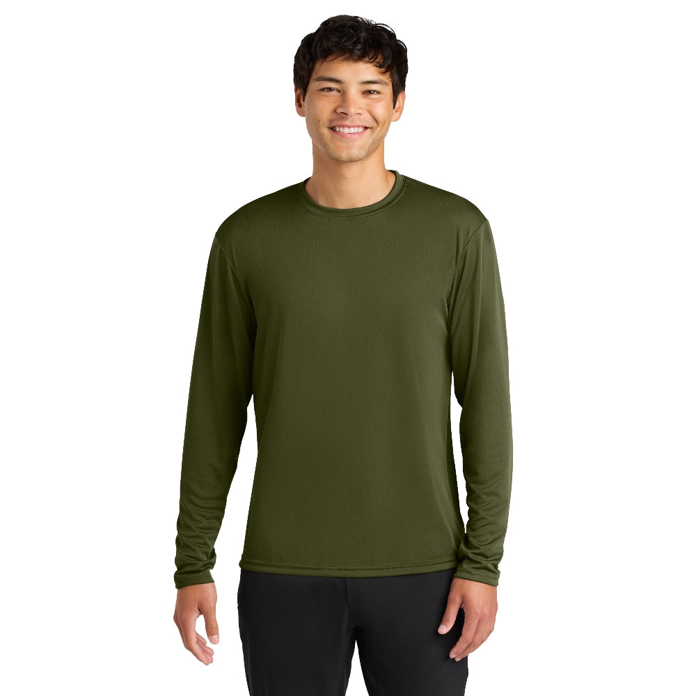 A4 Cooling Performance Long Sleeve Tee - Military Green
