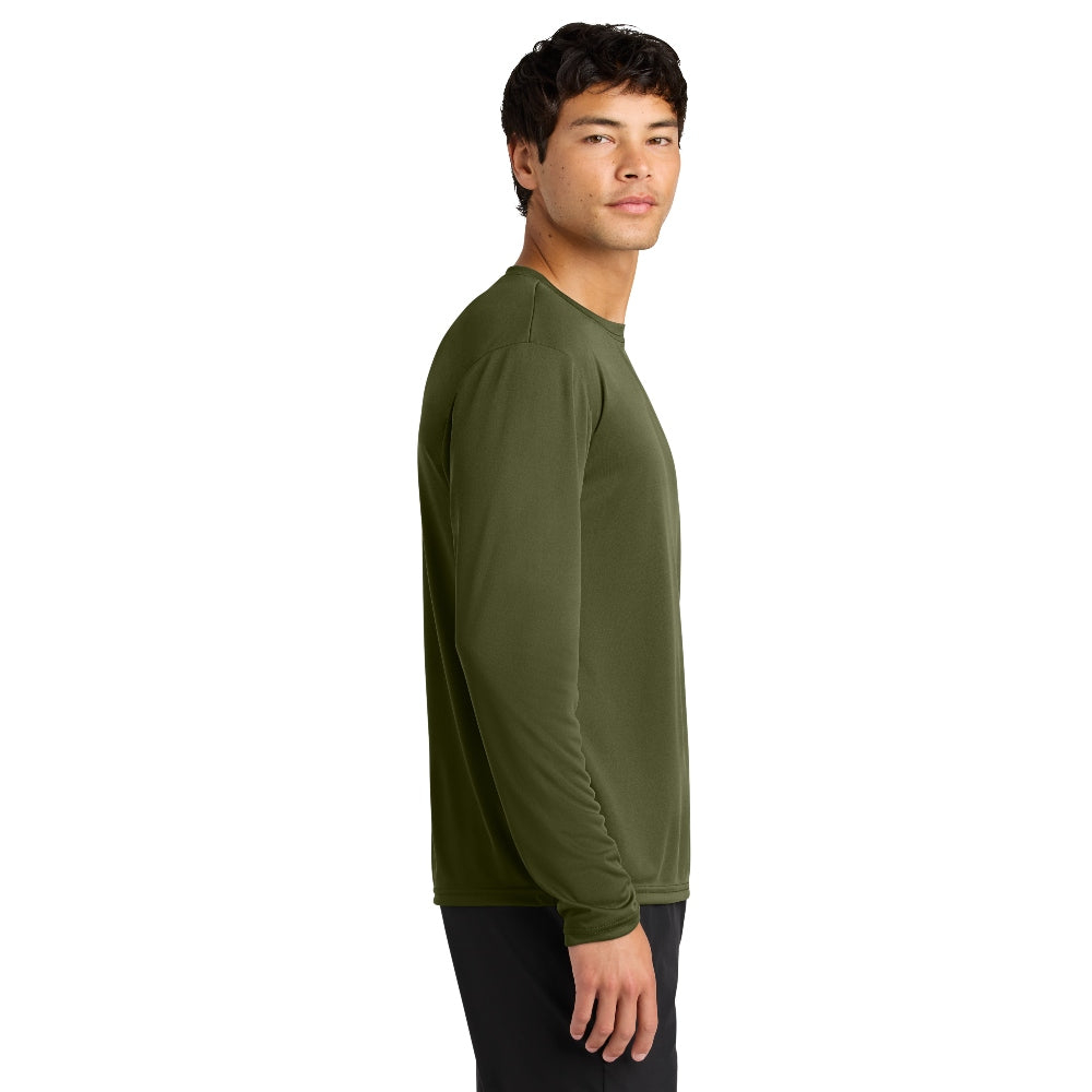 A4 Cooling Performance Long Sleeve Tee - Military Green