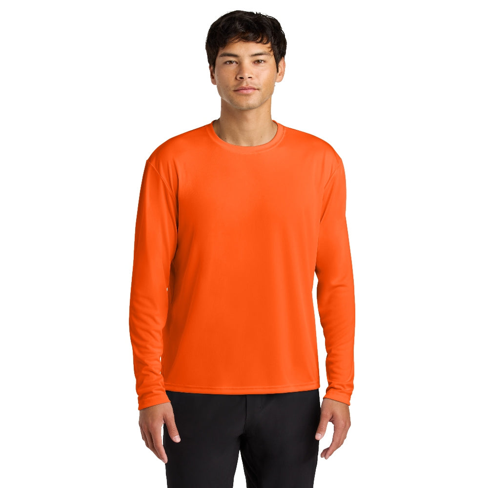 A4 Cooling Performance Long Sleeve Tee - Safety Orange