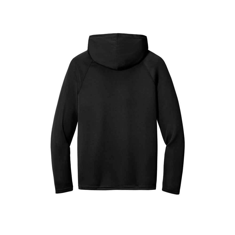 A4 Cooling Performance Long Sleeve Hooded Tee - Black