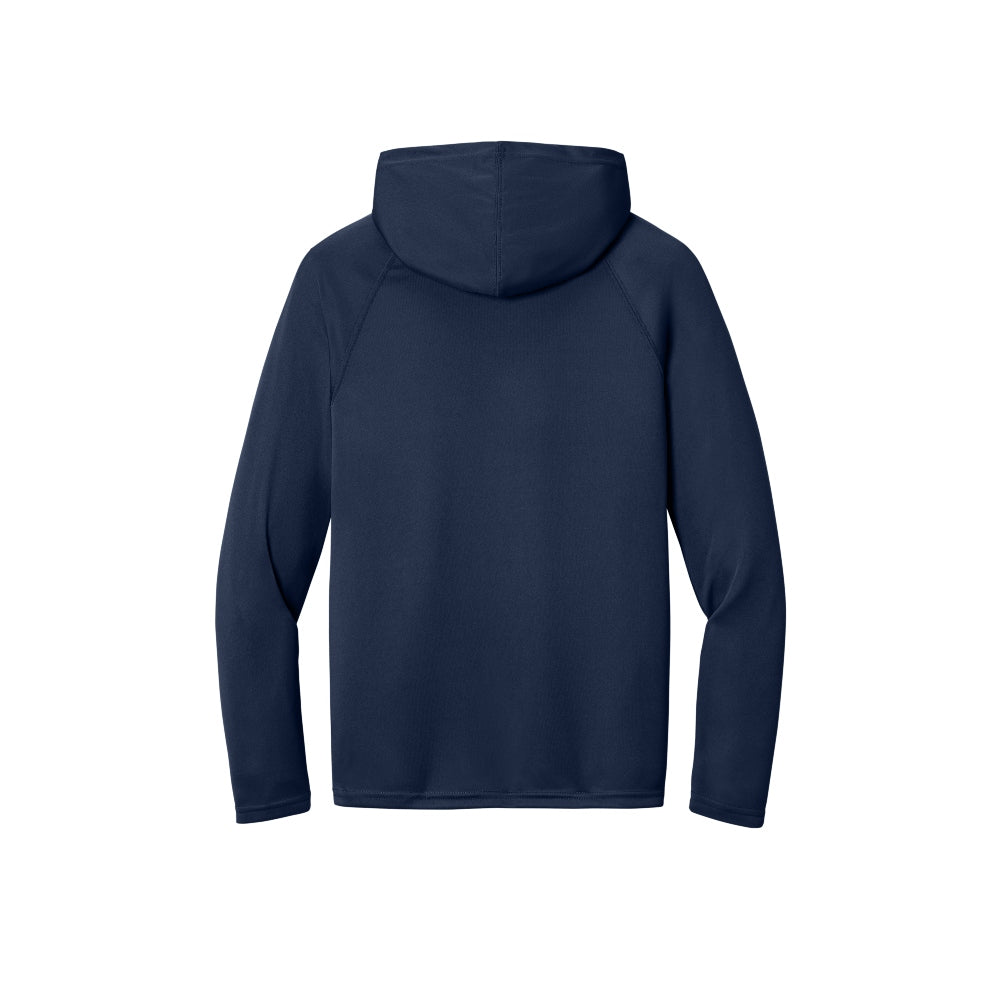 A4 Cooling Performance Long Sleeve Hooded Tee - Navy