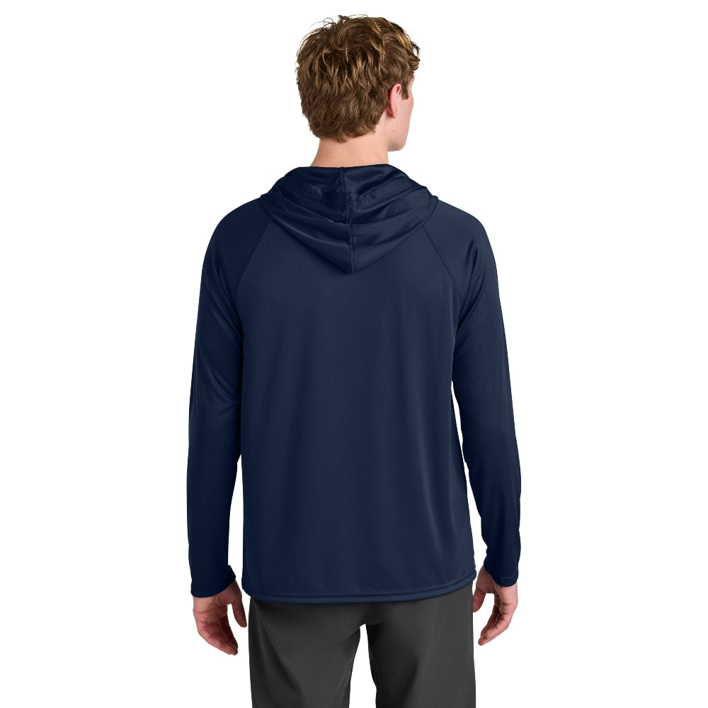 A4 Cooling Performance Long Sleeve Hooded Tee - Navy
