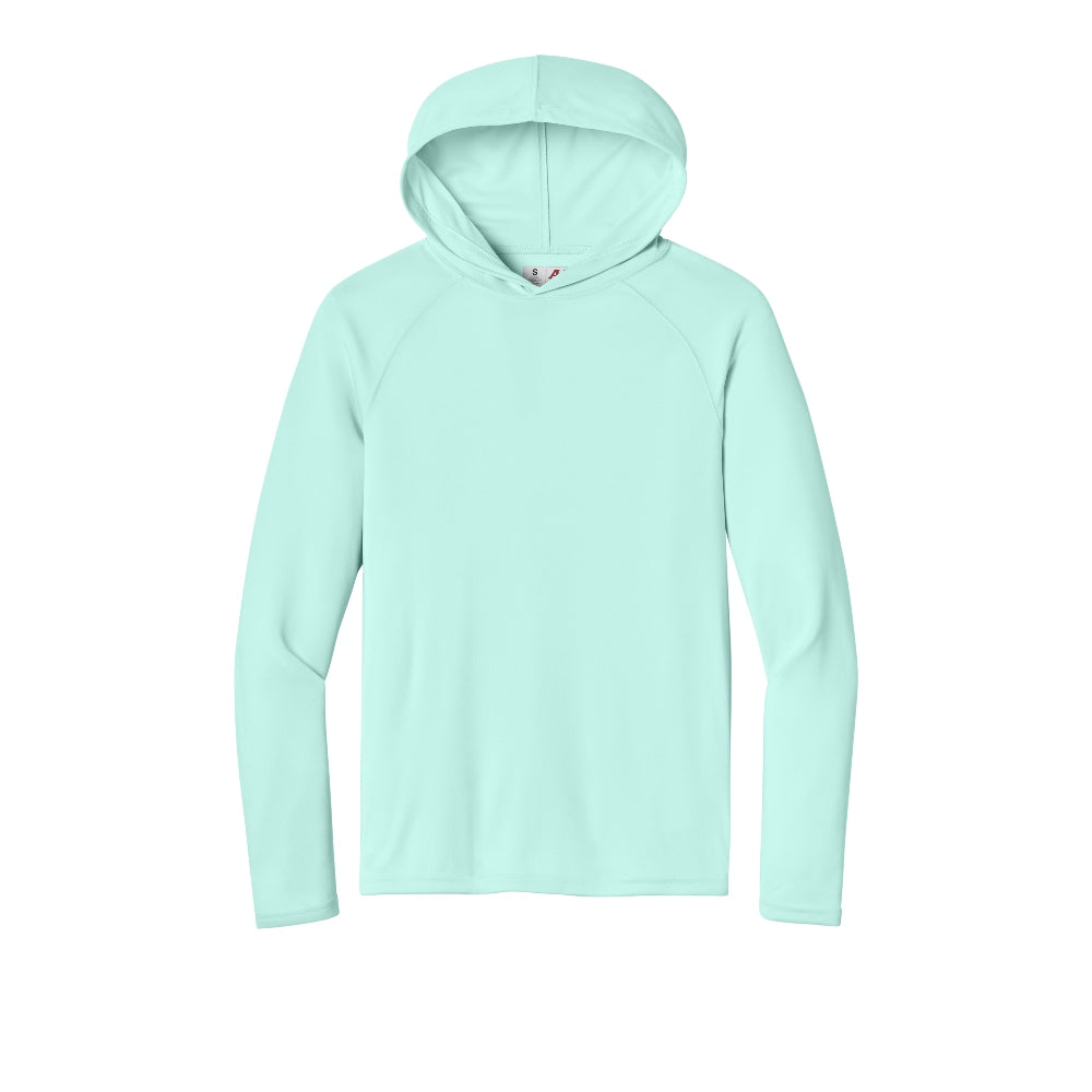 A4 Cooling Performance Long Sleeve Hooded Tee - Pastel Mint