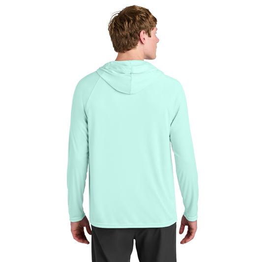 A4 Cooling Performance Long Sleeve Hooded Tee - Pastel Mint