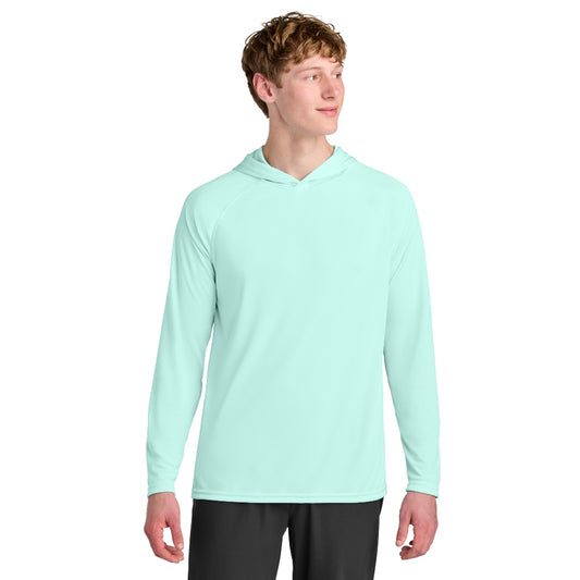 A4 Cooling Performance Long Sleeve Hooded Tee - Pastel Mint