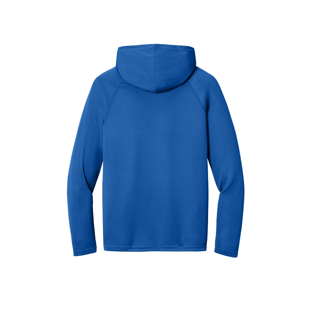 A4 Cooling Performance Long Sleeve Hooded Tee - Royal