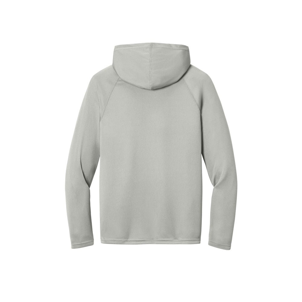 A4 Cooling Performance Long Sleeve Hooded Tee - Silver