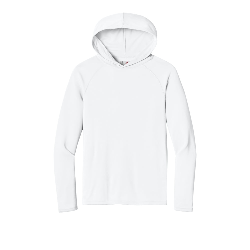 A4 Cooling Performance Long Sleeve Hooded Tee - White