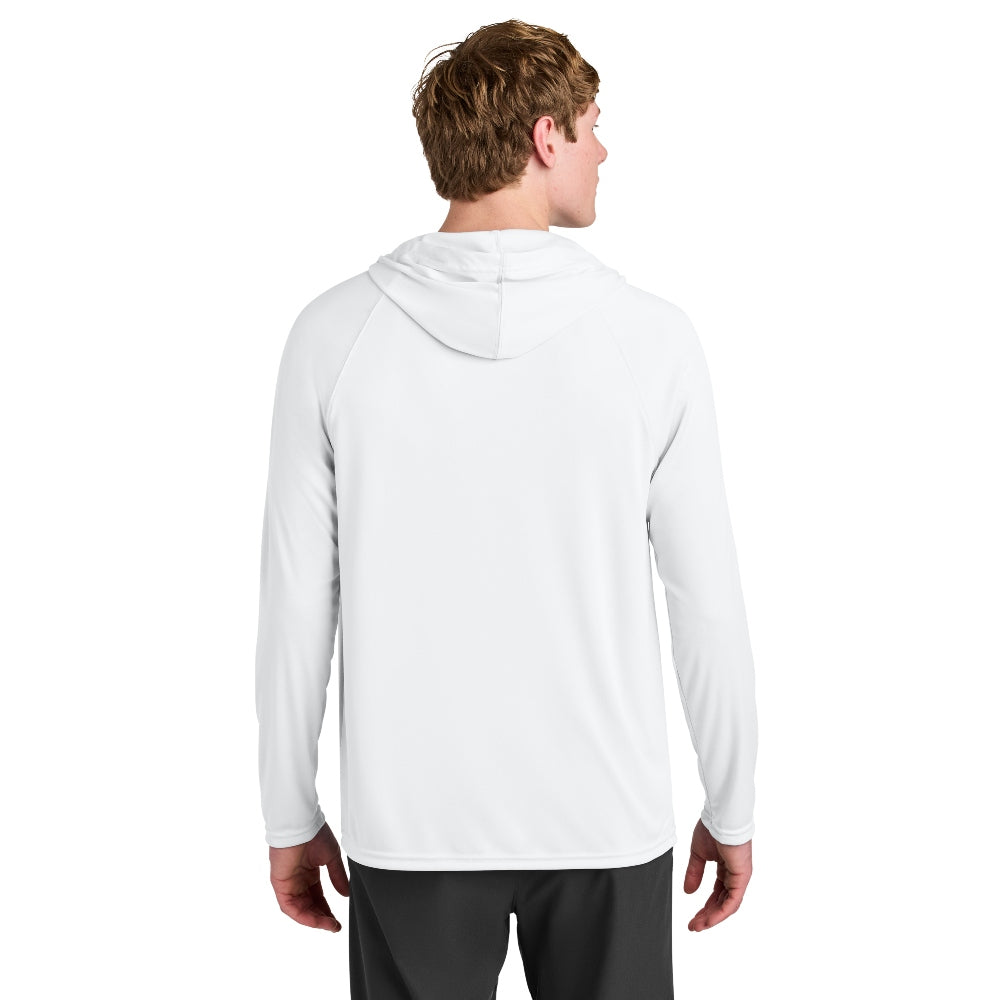 A4 Cooling Performance Long Sleeve Hooded Tee - White