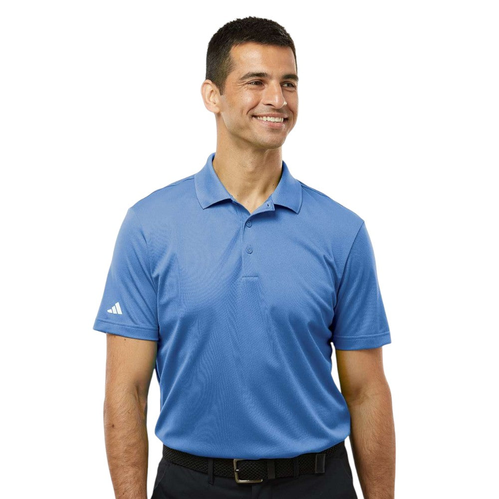 Adidas Men's Performance Pique Polo - Blue Fusion