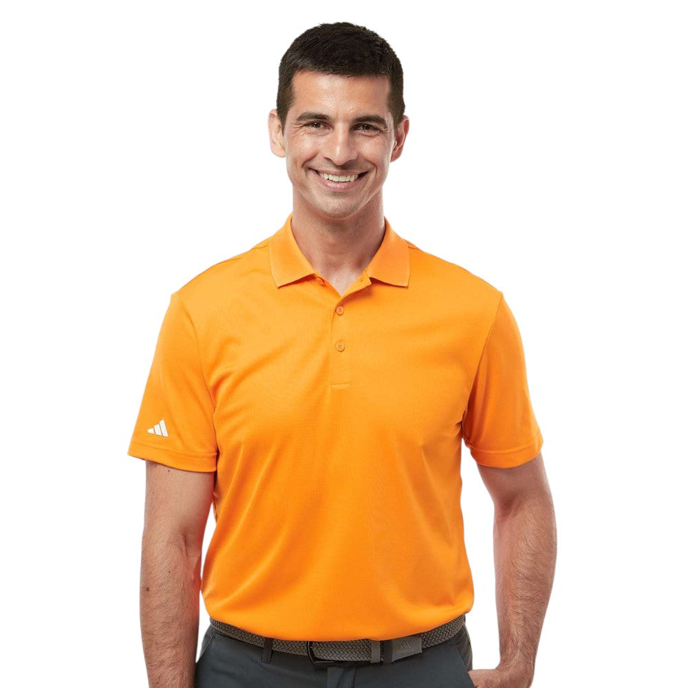 Adidas Men's Performance Pique Polo - Bright Orange