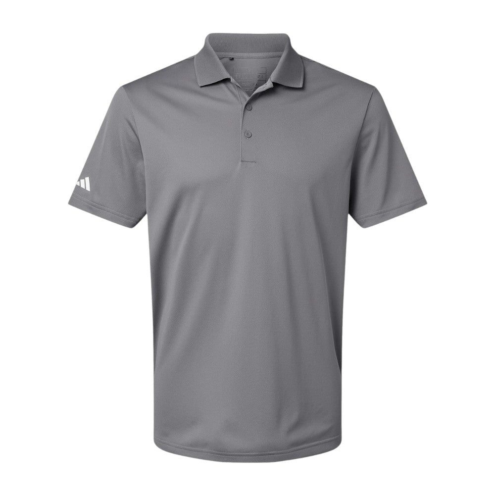 Adidas Men's Performance Pique Polo - Grey Three