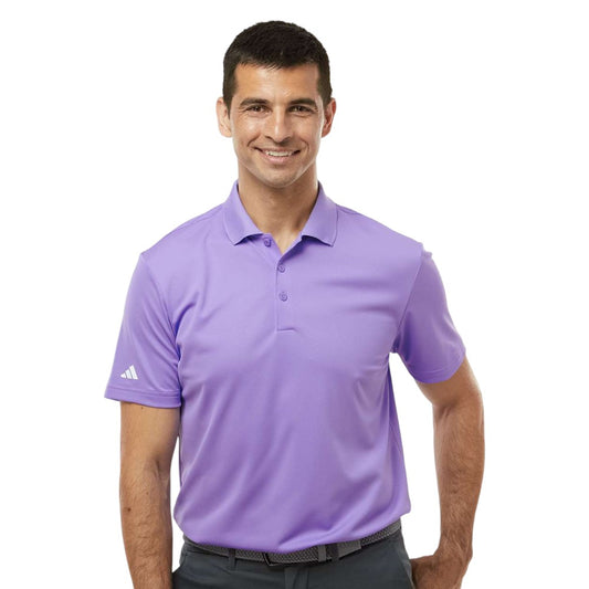 Adidas Men's Performance Pique Polo - Light Flash Purple