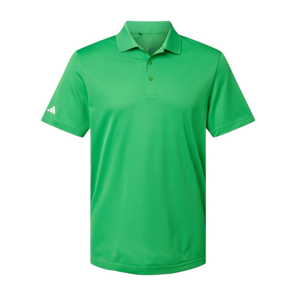 Adidas Men's Performance Pique Polo - Vivid Green