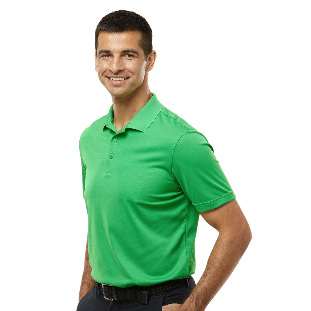 Adidas Men's Performance Pique Polo - Vivid Green