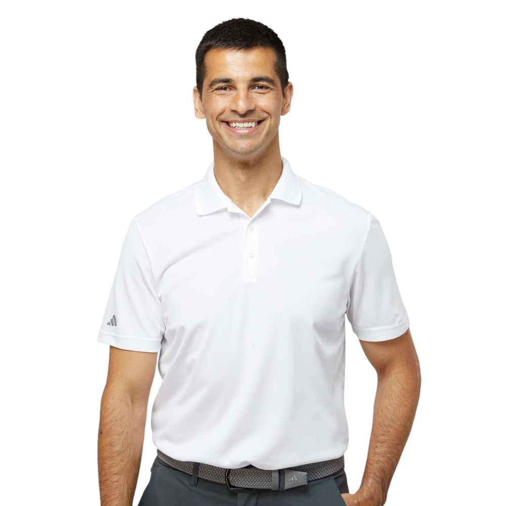 Adidas Men's Performance Pique Polo - White