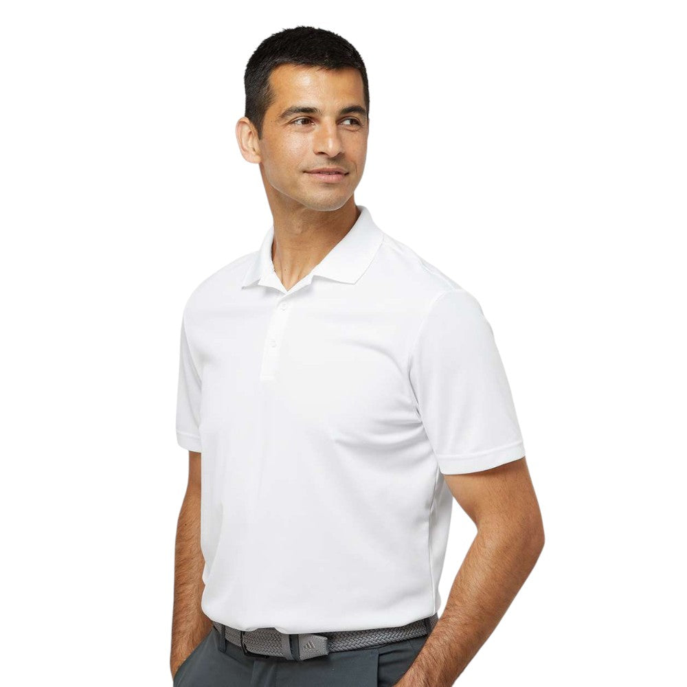 Adidas Men's Performance Pique Polo - White
