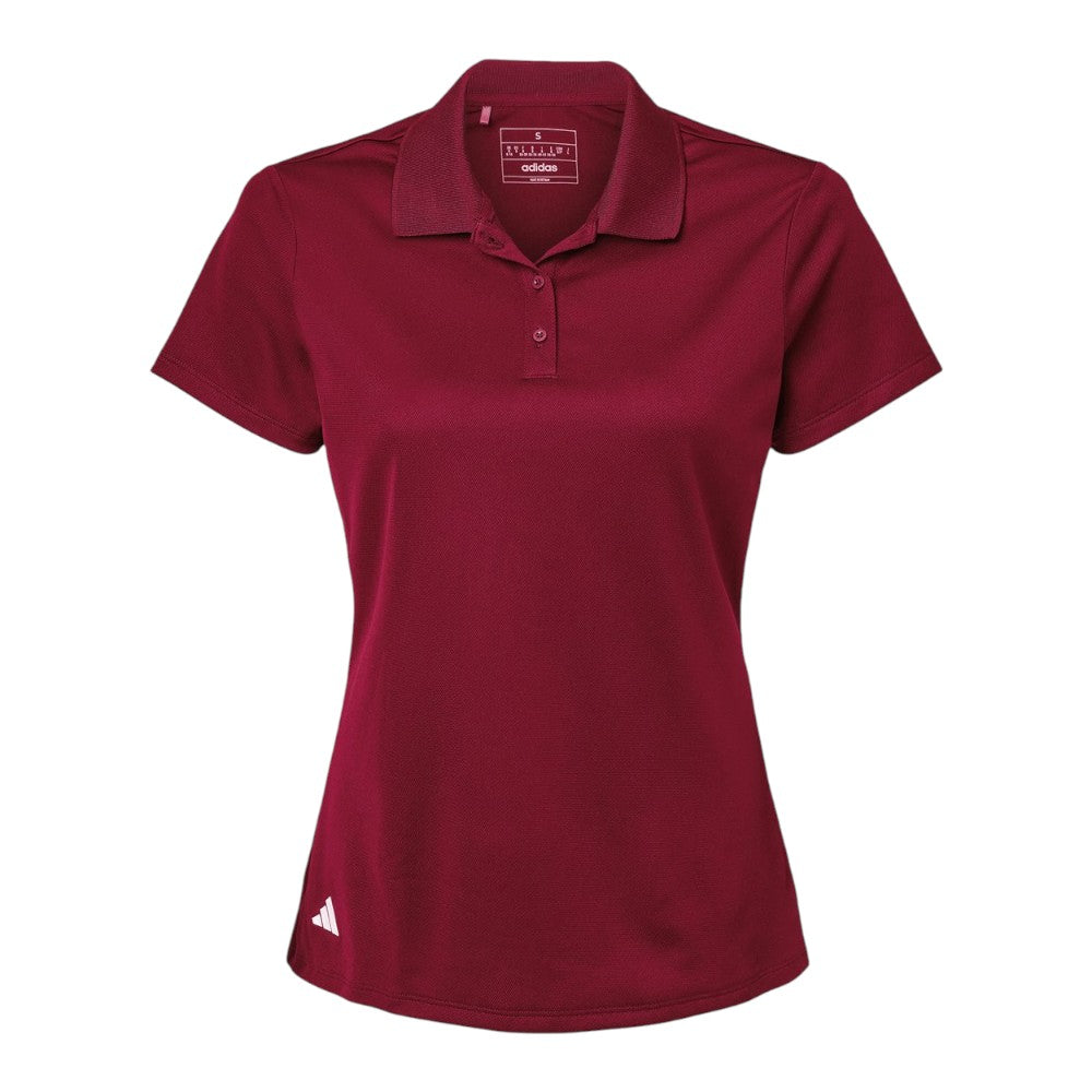 Adidas Women's Performance Pique Polo - Collegiate Burgundy