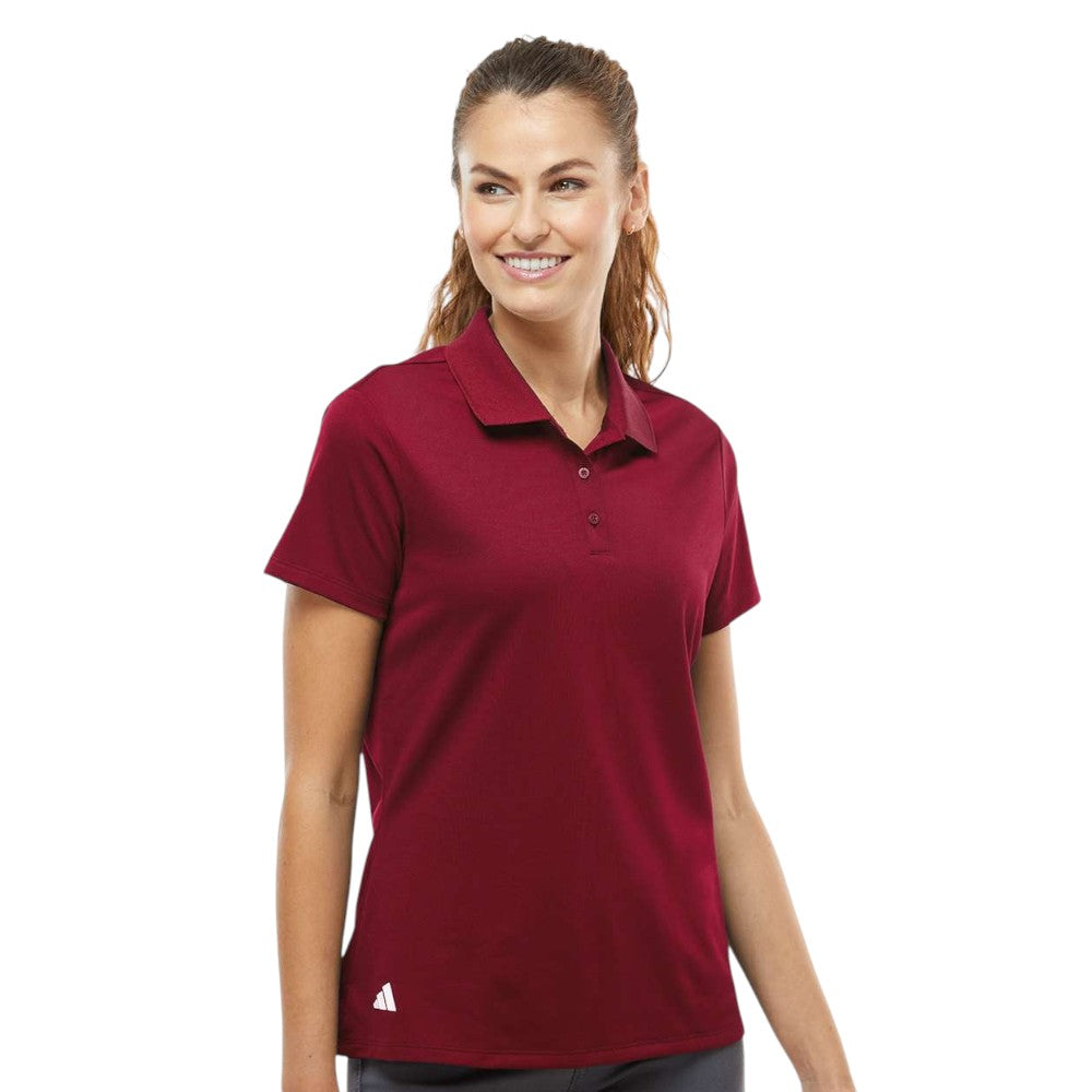 Adidas Women's Performance Pique Polo - Collegiate Burgundy