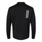 Adidas Men's 3-Stripes Double-Knit Quarter-Zip Pullover - Black/Grey Two