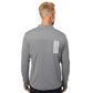 Adidas Men's 3-Stripes Double-Knit Quarter-Zip Pullover - Grey Three/White
