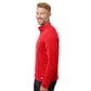 Adidas Men's 3-Stripes Double-Knit Quarter-Zip Pullover - Team Collegiate Red/Grey Two