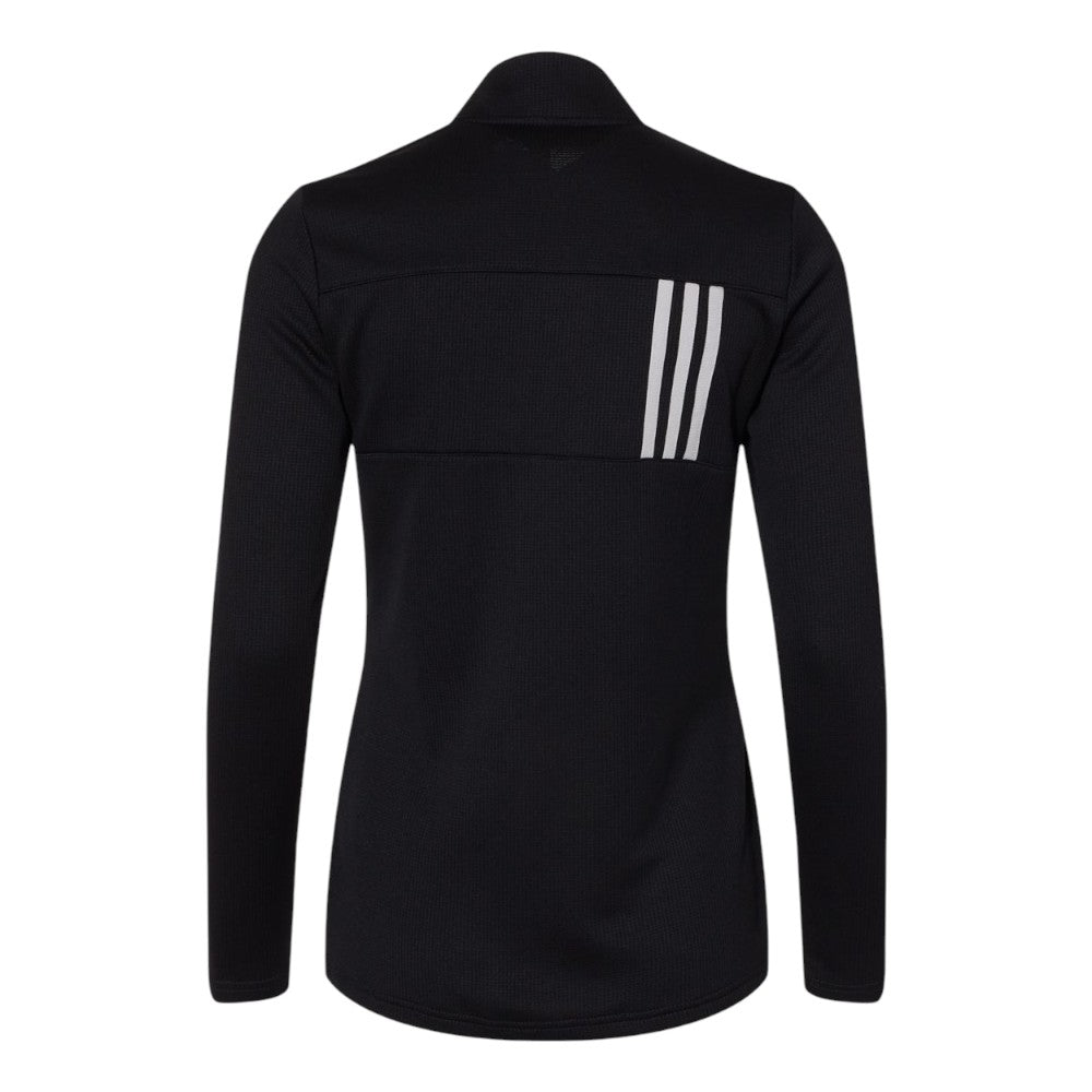 Adidas Women's 3-Stripes Double Knit Full-Zip Jacket - Black/Grey Two