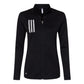 Adidas Women's 3-Stripes Double Knit Full-Zip Jacket - Black/Grey Two
