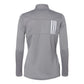 Adidas Women's 3-Stripes Double Knit Full-Zip Jacket - Grey Three/White