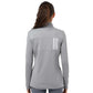 Adidas Women's 3-Stripes Double Knit Full-Zip Jacket - Grey Three/White